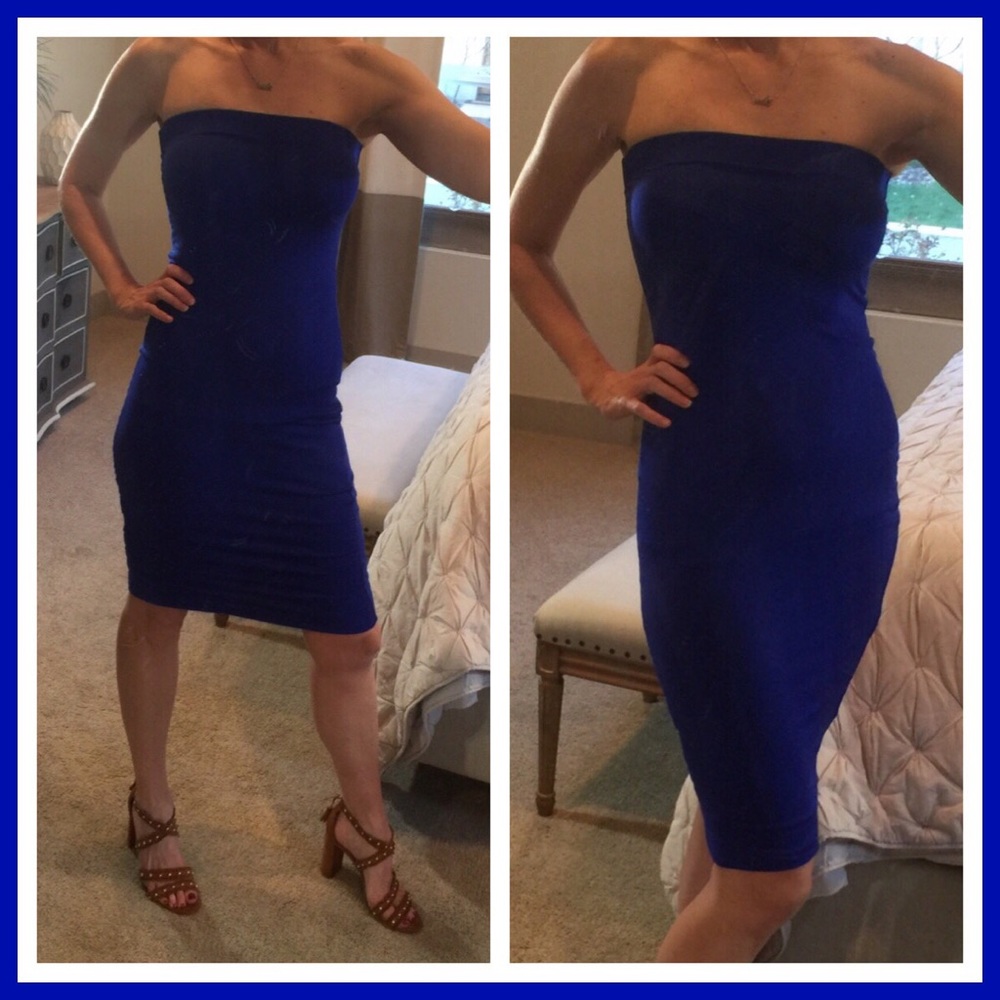 Lucky 21 Sexy Blue Tube Dress